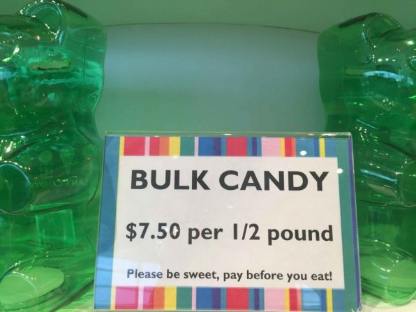 キャンデーのお値段1/2ポンドで$7.50